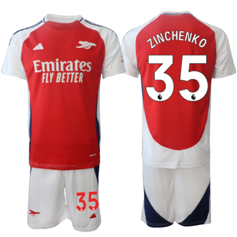 Men 2024-2025 Club Arsenal home Red #35 Soccer Jersey